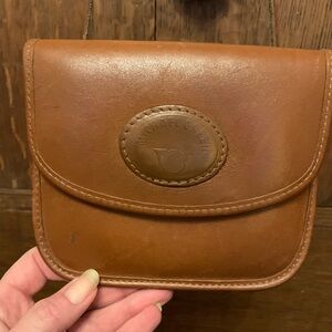 Michael Green Vintage Crossbody Belt Bag Brown Leather
